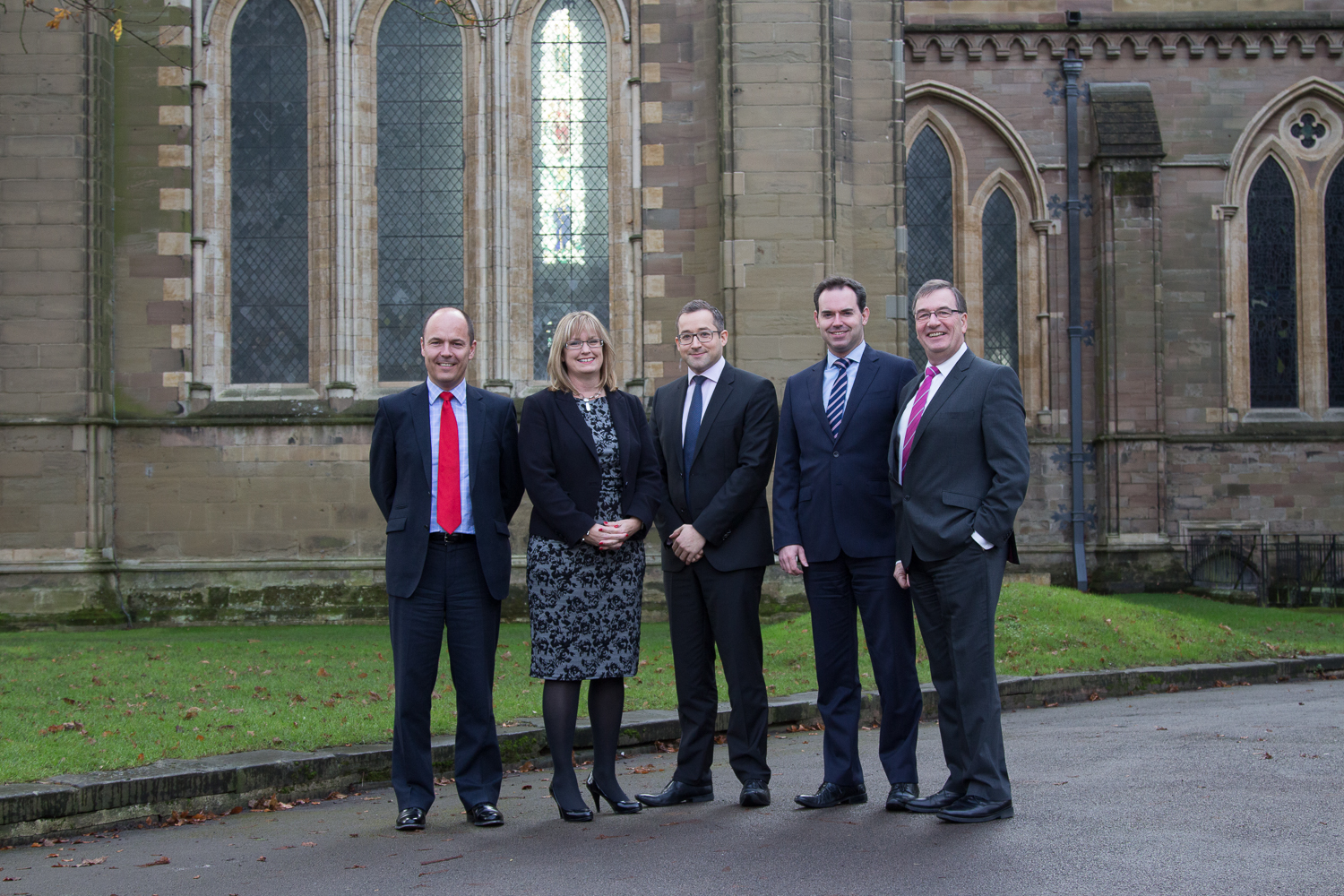 L-R Robert Capper, Claire Thompson, Rob Cobley, David Bayliss, Jonathan Brew