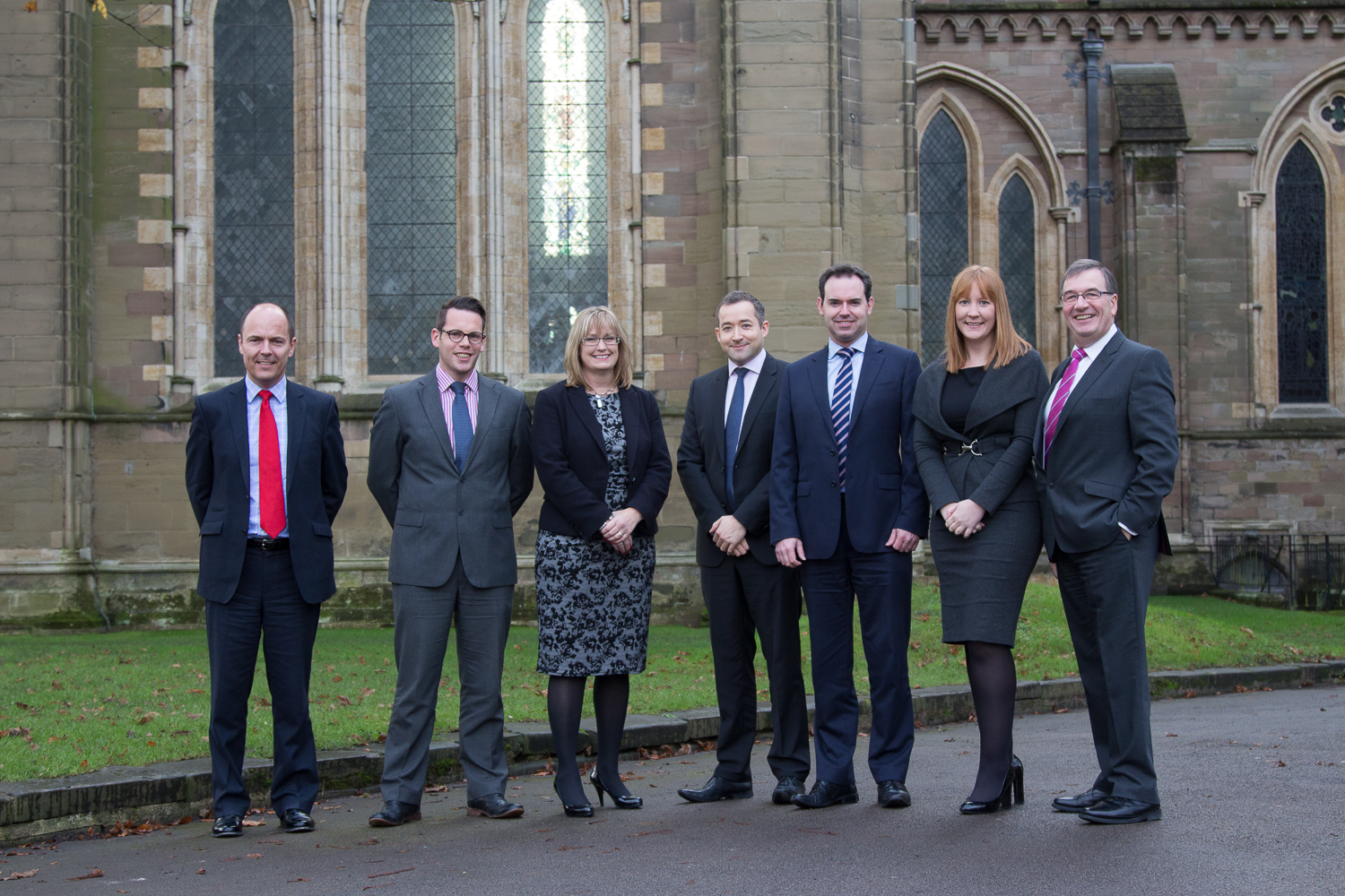 L-R Robert Capper, Paul Grundy, Claire Thompson, Rob Cobley, David Bayliss, Hayley Hooper, Jonathan Brew