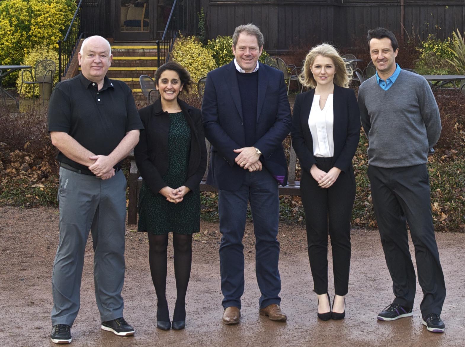 L-R Andrew Cameron, Arpinder Dhillon, MarkEllis, Jenny Staples, Keith Preece