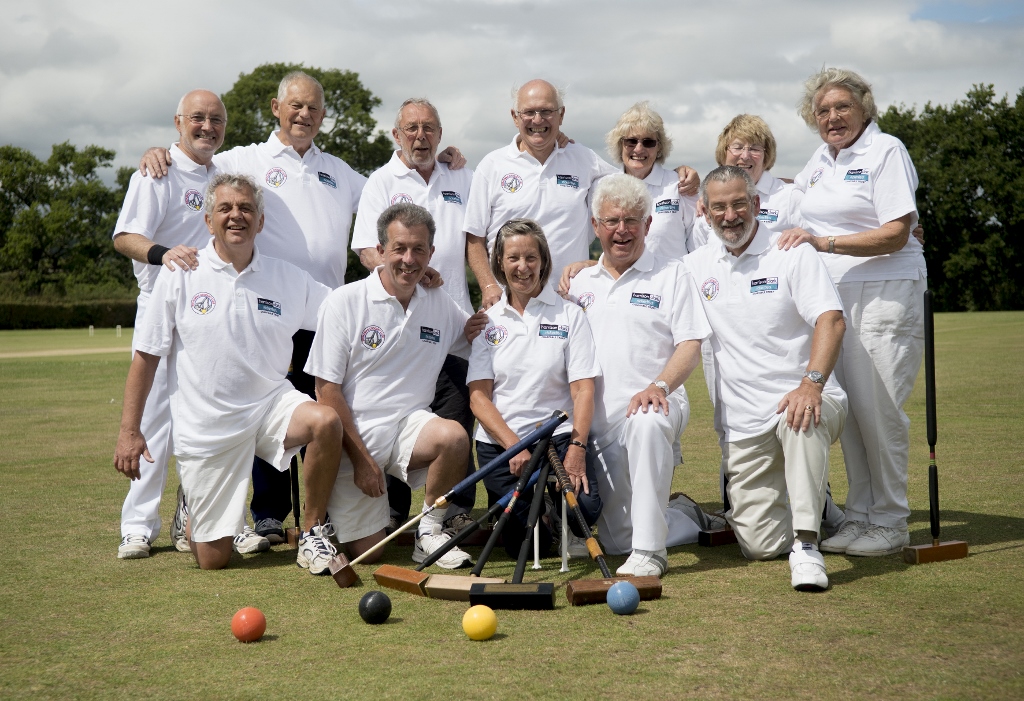 Croquet trophy winners at Broadwas, 6th August, 2015