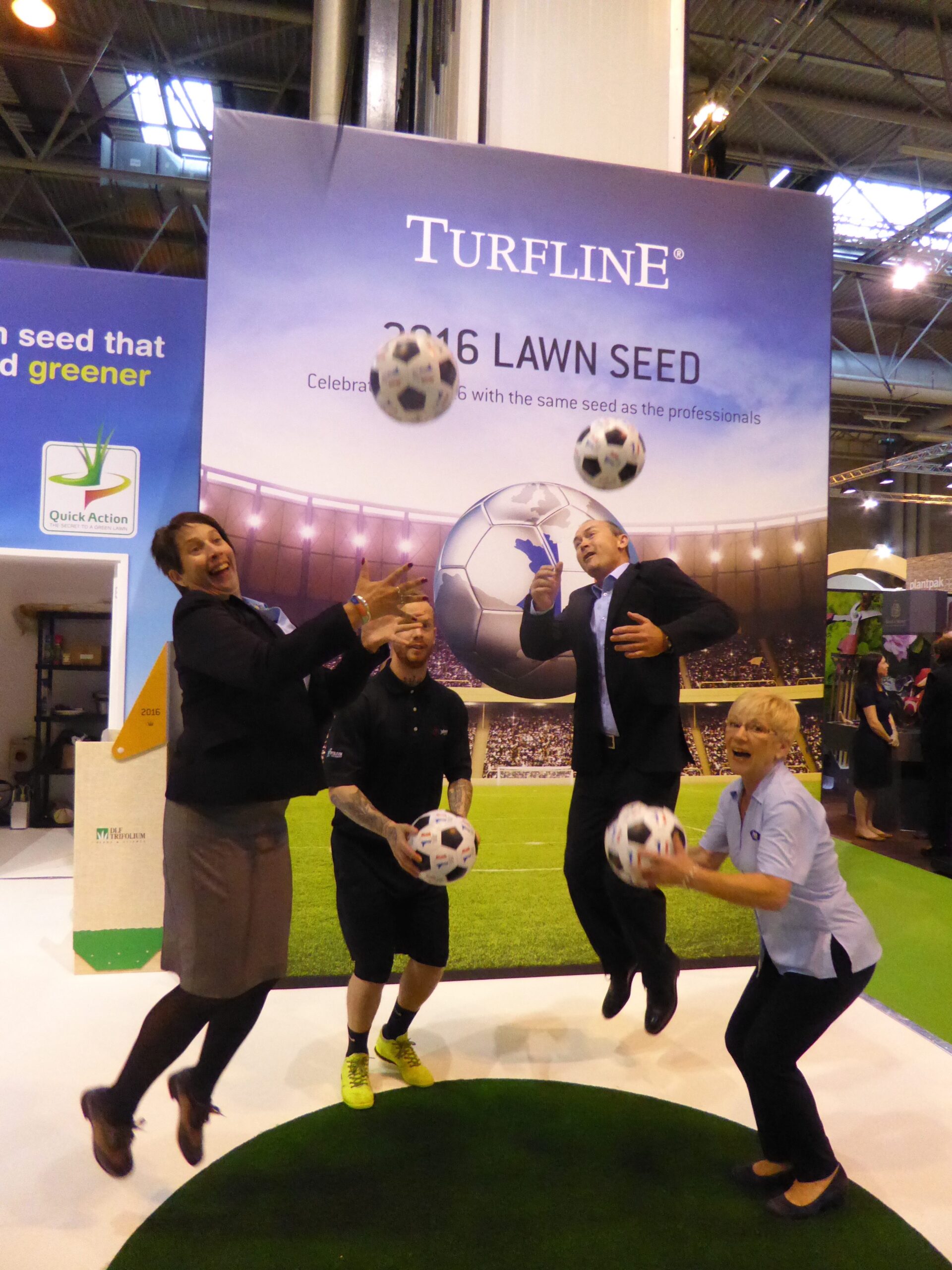 Johnsons Lawn Seed keepy-ups!