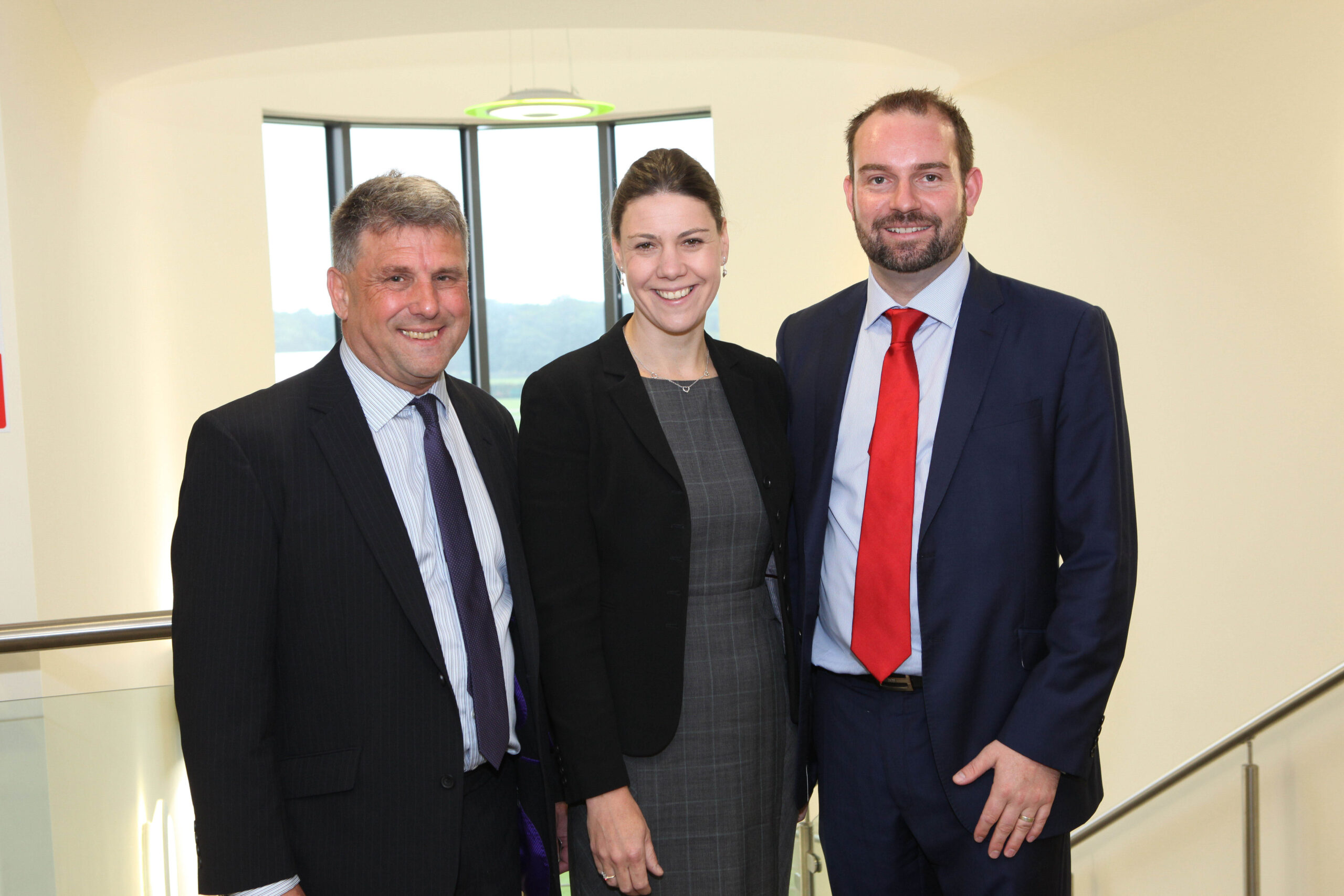 L-R Mark Fabian, Harriet Murray-Jones and Matt Hayes